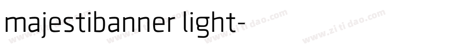majestibanner light字体转换